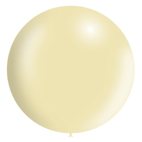 Ivoorkleur Reuze Ballon XL Metallic 91cm van Balloonia koop je bij Partywinkel