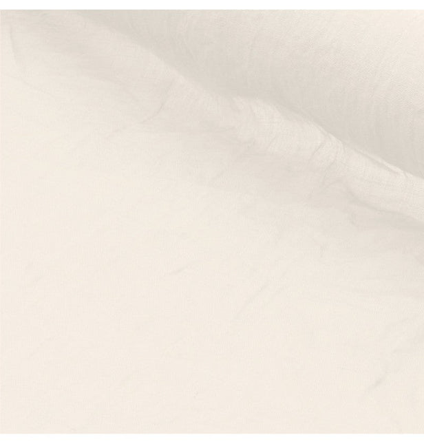 Ivoorkleurige Tafelkleed Chiffon 3m van CHAKS koop je bij Partywinkel