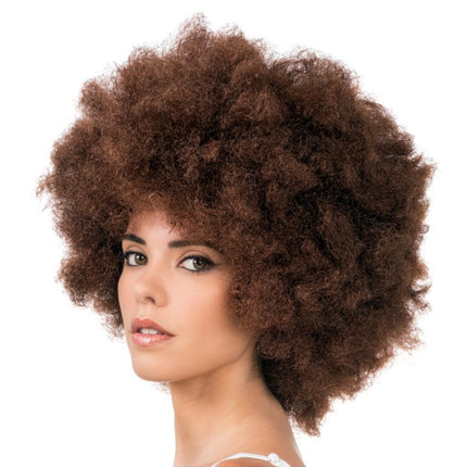 Jackson afroperuk i mahogny, 33 cm