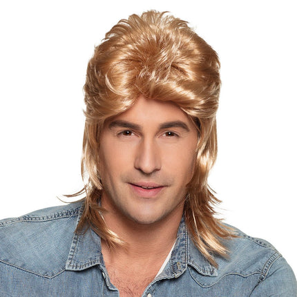 Jaren 80 Pruik Aso Blond van Boland koop je bij Partywinkel