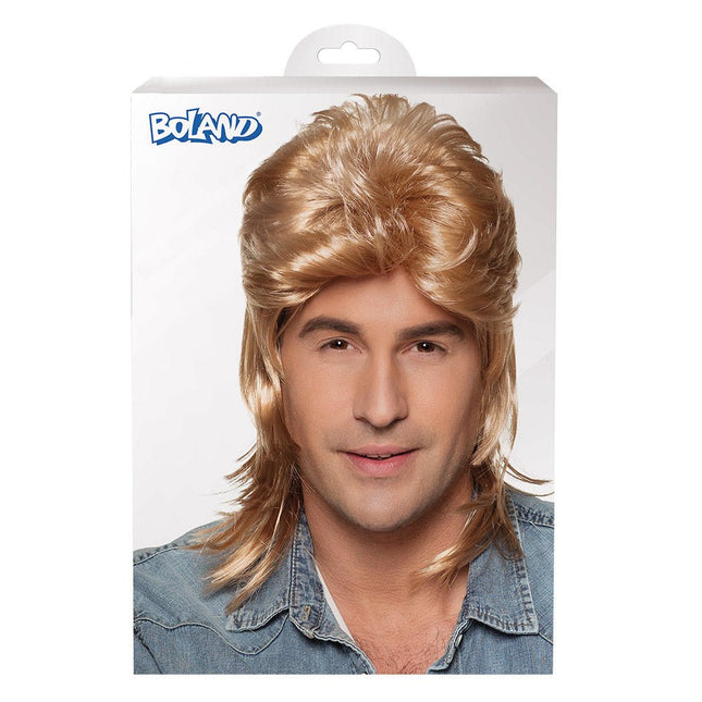 Jaren 80 Pruik Aso Blond van Boland koop je bij Partywinkel