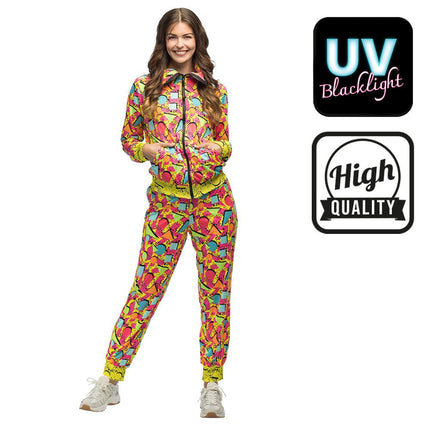 Jaren 90 Trainingspak Fout Dames Uv van Boland koop je bij Partywinkel