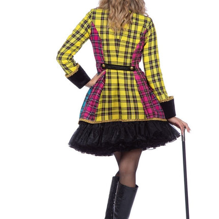 Schotland Jas Geel Blauw Roze Dames Ruit van Wilbers & Wilbers koop je bij Partywinkel