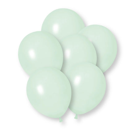 Pastellgröna ballonger, 30 cm, 50 st