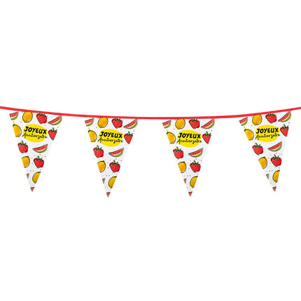 Joyeux Anniversaire Slingers Fruit 6m van Boland koop je bij Partywinkel