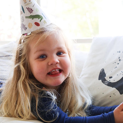 Jungle Dieren Feesthoedjes Papier Zoo Party 6st van Folat koop je bij Partywinkel