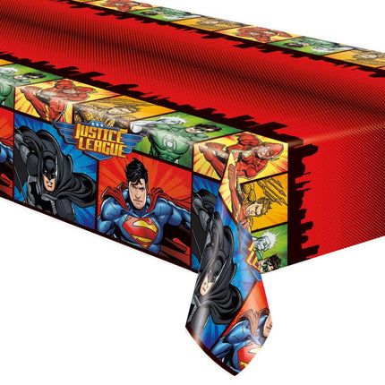 Justice League Tafelkleed 2,13m van Unique koop je bij Partywinkel