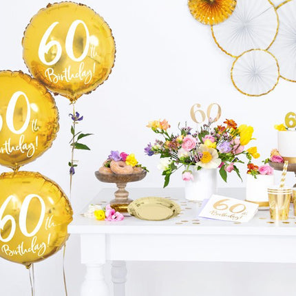 Kaars 6 Jaar Goud 7cm van Partydeco koop je bij Partywinkel