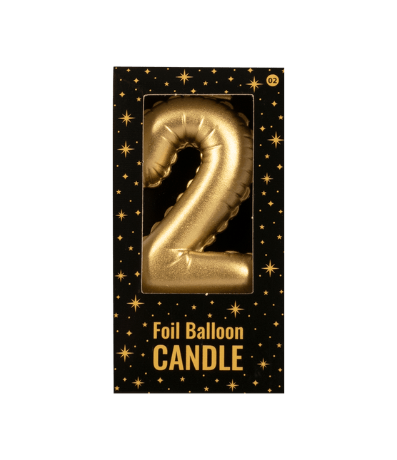 Kaars Folie Ballon Goud 2 10cm van Paper Dreams koop je bij Partywinkel