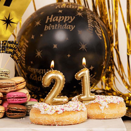 Kaars Folie Ballon Goud 2 10cm van Paper Dreams koop je bij Partywinkel