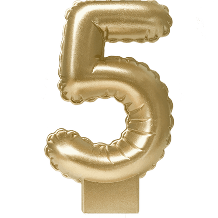 Kaars Folie Ballon Goud 5 10cm van Paper Dreams koop je bij Partywinkel