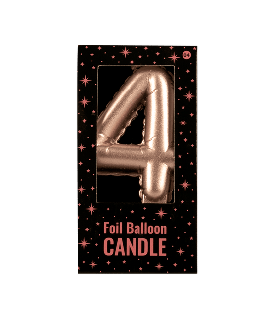 Kaars Folie Ballon Rose Goud 4 10cm van Paper Dreams koop je bij Partywinkel
