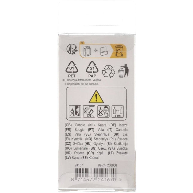 Kaars Simply Chique Silver Cijfer 7 van Folat koop je bij Partywinkel