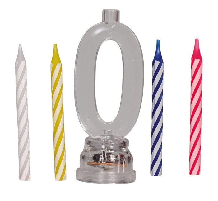 Kaarsenhouder 0 Jaar Led 13cm van Fiestas Guirca koop je bij Partywinkel