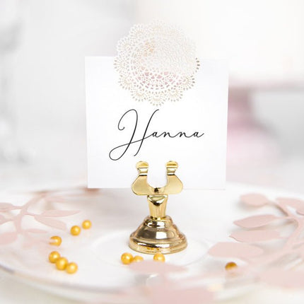 Kaarthouder Goud 4cm van Partydeco koop je bij Partywinkel