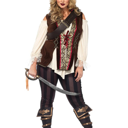 Kapitein Kostuum Dames Plus Size Leg Avenue van Leg Avenue koop je bij Partywinkel