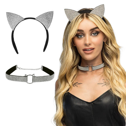 Kat Accessoireset Glitters 2 delig van Boland koop je bij Partywinkel