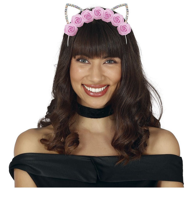 Kat Haarband Roze van Fiestas Guirca koop je bij Partywinkel