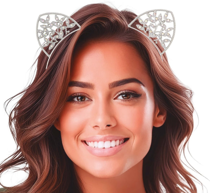 Kat Haarband Zilver van Fiestas Guirca koop je bij Partywinkel