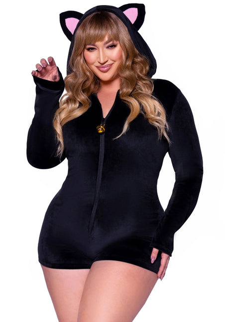 Kat Kostuum Zwart Dames Bodysuit Leg Avenue van Leg Avenue koop je bij Partywinkel