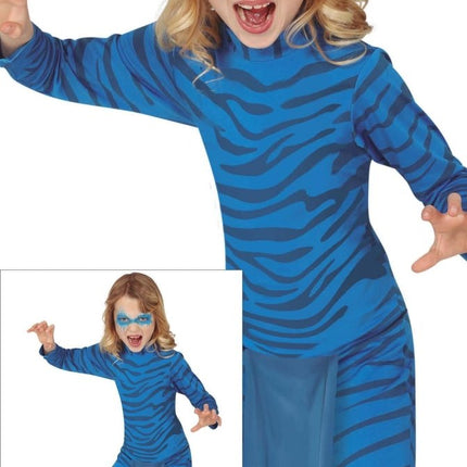 Katachtige Kostuum Kind Blauw van Fiestas Guirca koop je bij Partywinkel