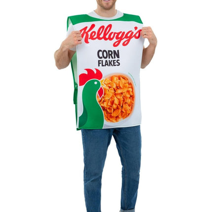 Kelloggs™ Corn Flakes™ Cereal Verpakking Kostuum Heren van Smiffys koop je bij Partywinkel