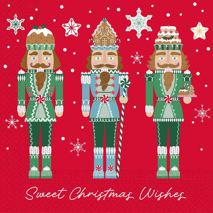 Kerst Servetten Sweet Christmas Wishes 3 Laags 33cm 20st van Procos koop je bij Partywinkel
