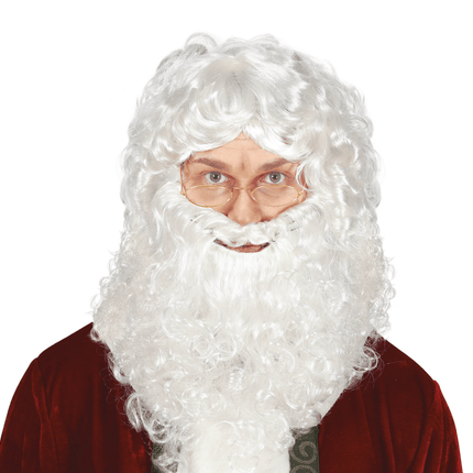 Kerstman Pruik Baard van Fiestas Guirca koop je bij Partywinkel