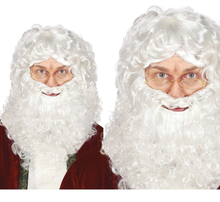 Kerstman Pruik Baard van Fiestas Guirca koop je bij Partywinkel