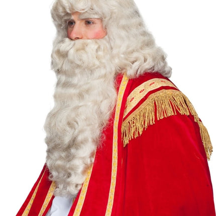 Kerstman Pruik, baard en wenkbrauwen van Orlob koop je bij Partywinkel
