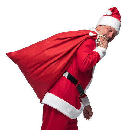 Kerstmanzak 100x60 cm van Boland koop je bij Partywinkel