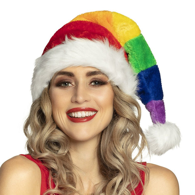 Kerstmuts Regenboog van Boland koop je bij Partywinkel