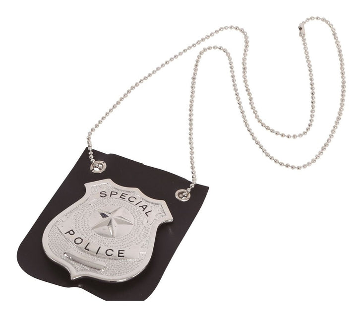 Ketting Politie Badge 8cm van Fiestas Guirca koop je bij Partywinkel