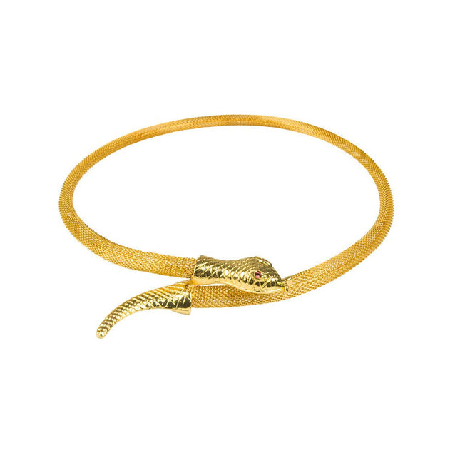 Ketting Slang Goud van Boland koop je bij Partywinkel