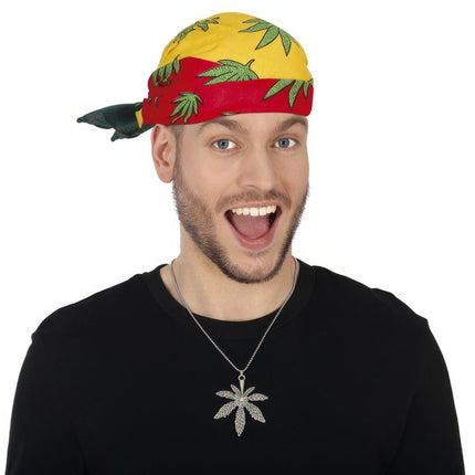 Ketting Zilver Marihuana van Fiestas Guirca koop je bij Partywinkel