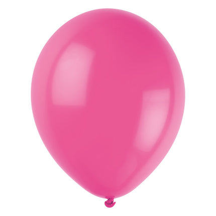 Hallonrosa ballonger, 30 cm, 50 st
