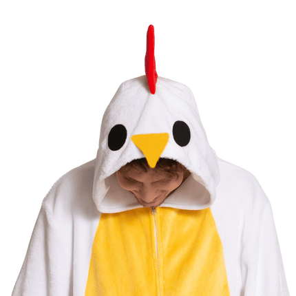 Kip Onesie Wit van PartyXclusive koop je bij Partywinkel
