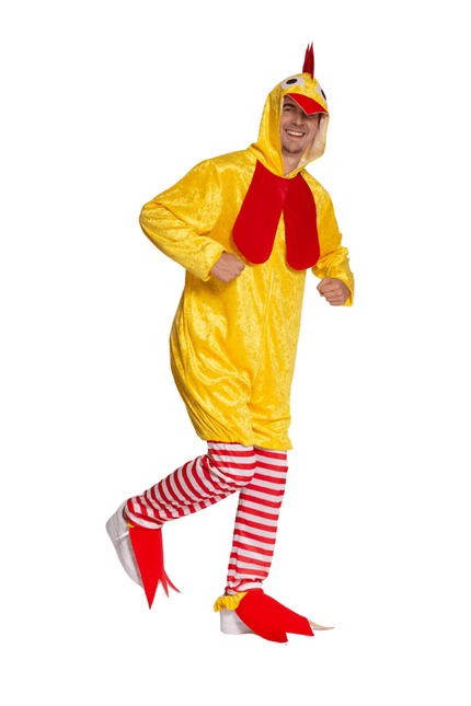 Kippenpak Rood Geel van Partychimp koop je bij Partywinkel