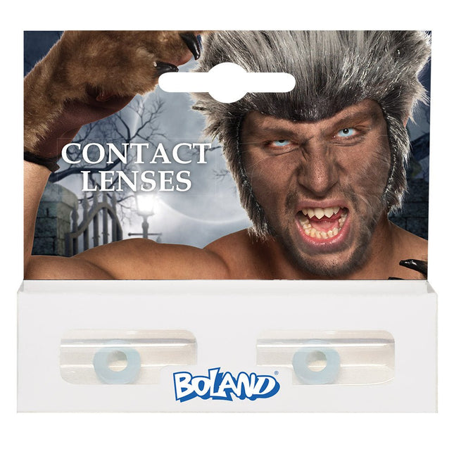 Kleurlenzen Weerwolf Blauw van Boland koop je bij Partywinkel