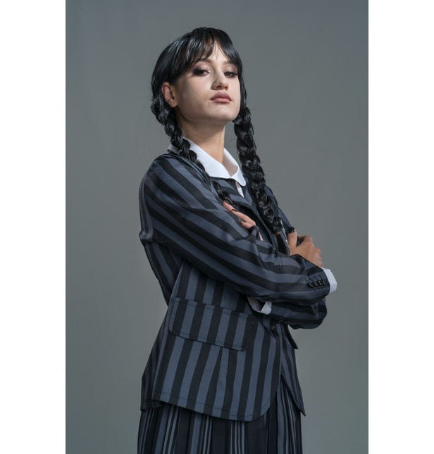 Kostuum Wednesday School Uniform Zwart/Grijs van CHAKS koop je bij Partywinkel
