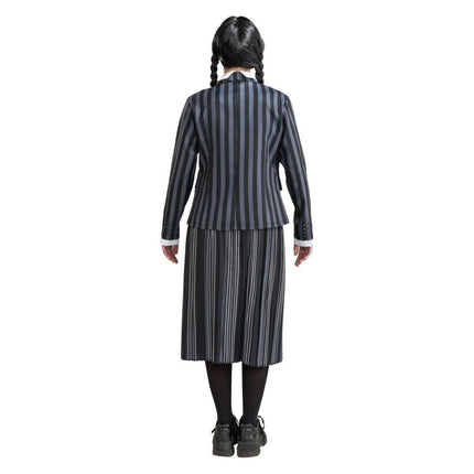 Kostuum Wednesday School Uniform Zwart/Grijs van CHAKS koop je bij Partywinkel