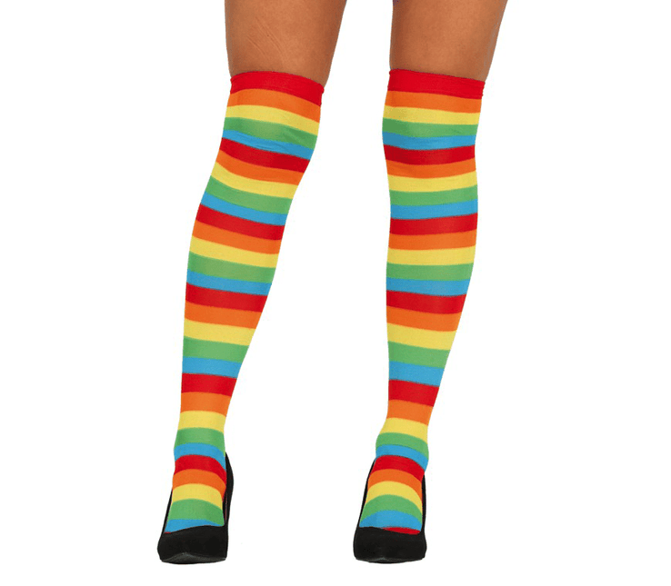 Kousen Gestreept Meerkleurig van Fiestas Guirca koop je bij Partywinkel