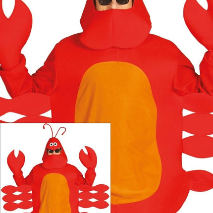 Kreeft Kostuum Rood Heren van Fiestas Guirca koop je bij Partywinkel