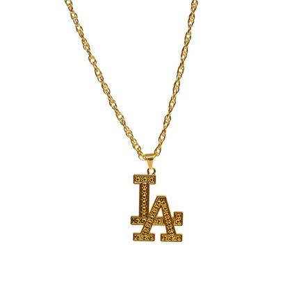 LA Goud Ketting Metaal van Partychimp koop je bij Partywinkel