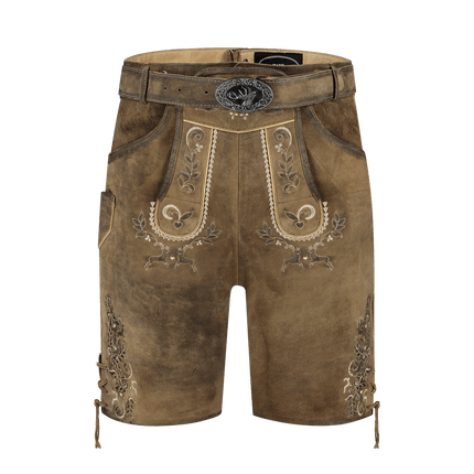 Lederhose Bruin Antik van Haus Huberts koop je bij Partywinkel