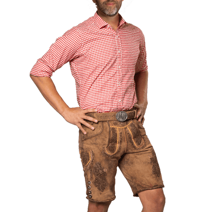 Lederhose Bruin Kort Lech van Tannhauser koop je bij Partywinkel