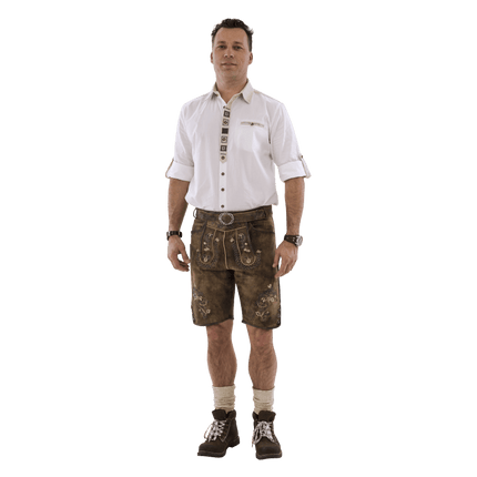 Lederhose Bruin Kurz van Haus Huberts koop je bij Partywinkel