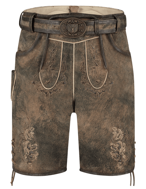 Lederhose Bruin Ziegen Antik van Haus Huberts koop je bij Partywinkel