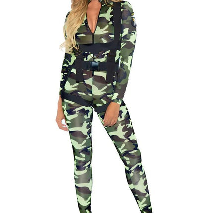 Leger Jumpsuit Dames Leg Avenue van Leg Avenue koop je bij Partywinkel