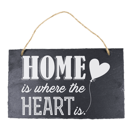 Leisteen Bordje Thuis 25cm van Paper Dreams koop je bij Partywinkel